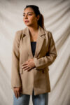 Camel Formal Oversized Blazer