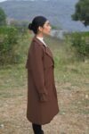 Brown-trench-Coat -with-back-design