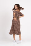 Brown Slit Dress1