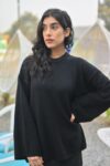 Oversized Black Knit Sweater